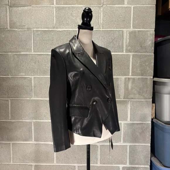 Bagatelle.City genuine leather blazer jacket. - Picture 4 of 13